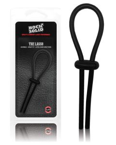 Rock Solid Lasso Cockring - Black