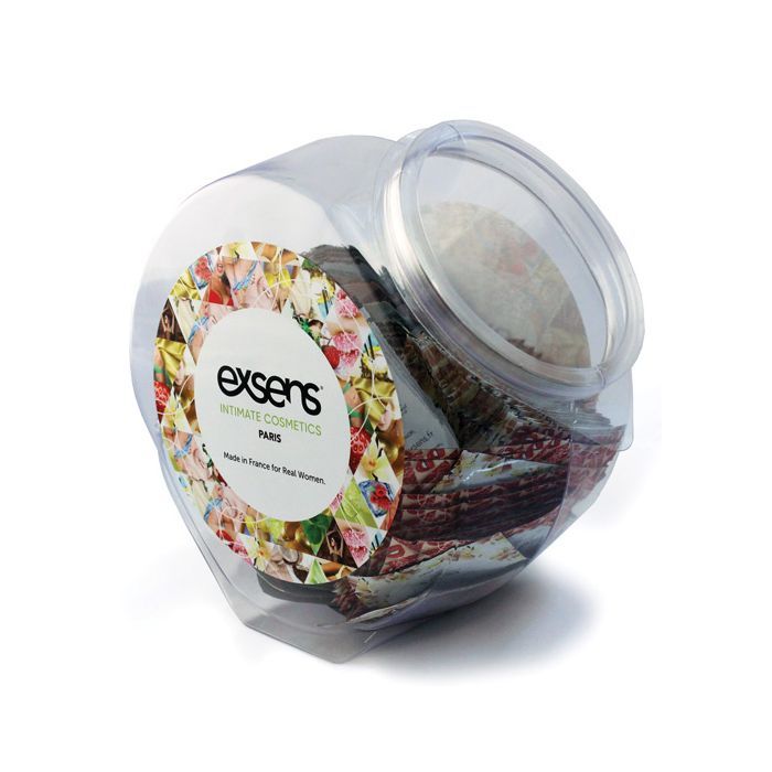EXSENS of Paris Warming Massage Oil Fishbowl - 3 ml Foil Bowl of 150