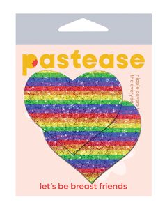 Pastease Premium Glitter Heart -Rainbow O/S