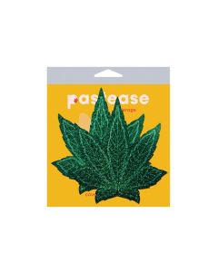 Pastease Coverage Glitter Pot Leaf- Green O/S