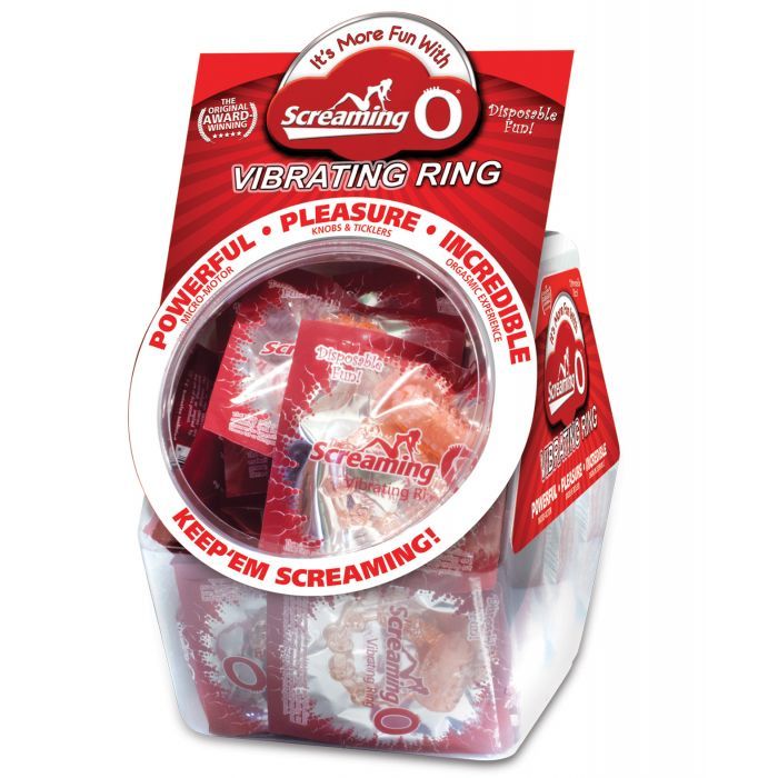 Screaming O Vibrating Ring Fish Bowl - Display of 48
