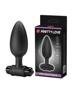 Pretty Love Vibra Butt Plug II - Black