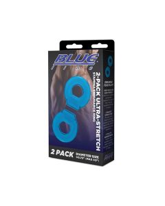Blue Line C & B Ultra-Stretch Stamina Endurance Ring - Jelly Blue Pack of 2