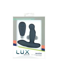 Lux Active Revolve 4.5" Rotating & Vibrating Anal Massager - Dark Blue