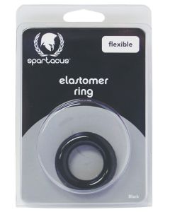 Spartacus Elastomer Relaxed Fit Cock Ring - Black