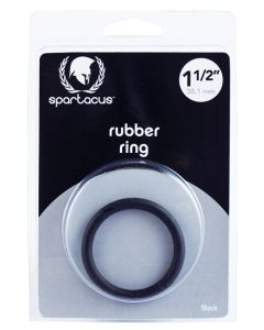 Spartacus 1.5" Rubber Cock Ring - Black