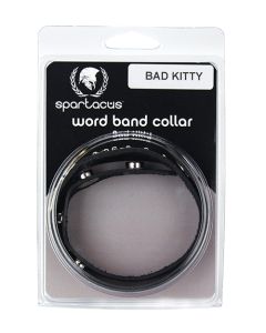 Spartacus BAD KITTY Leather Collar - Black