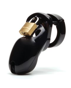CB-3000 3" Cock Cage & Lock Set - Black