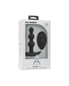 A Play Beaded Rechargeable Silicone Anal Plug w/Remote
