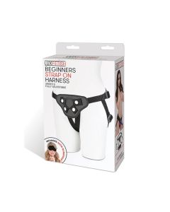 Lux Fetish Beginners Strap On Harness - Black
