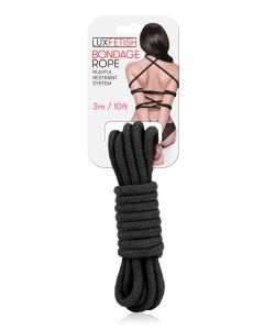 Lux Fetish Bondage Rope - 3 m Black