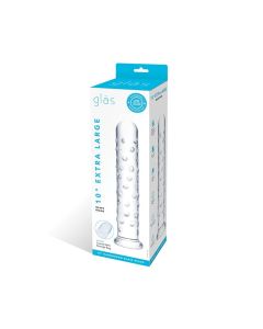 Glas 10" Extra Large Glass Dildo - Clear