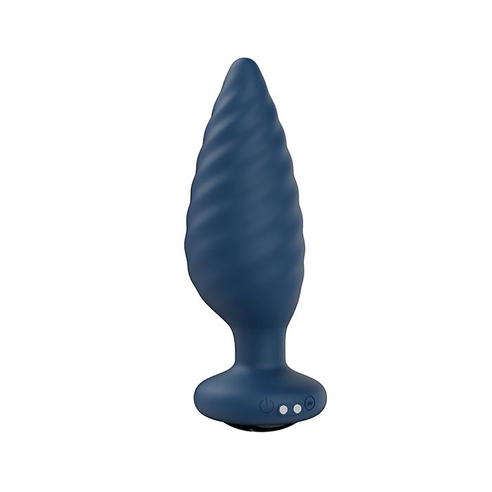 Noah App-Controlled Rotating Butt Plug - Navy Blue