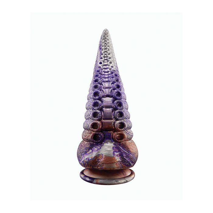 Tyrian Tentacle Shape Suction Cup Dildo - Multi Color