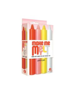 The 9's Make Me Melt Sensual Warm Drip Candles - Pastel Pack of 4