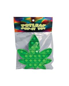 Pot Leaf Pop It Fidget Toy - Green