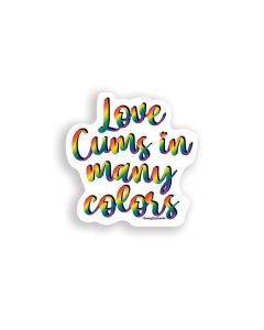 Love Cums Naughty Sticker - Pack of 3