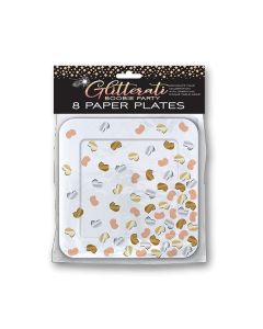 Glitterati Boobie Party Plates - Pack of 8