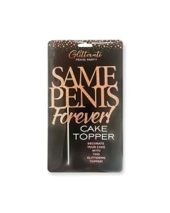 Glitterati Same Penis Forever Cake Topper