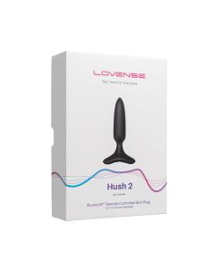 Lovense Hush 2 1" Butt Plug - Black