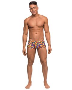 Pride Fest Contoured Pouch Mini Short Rainbow