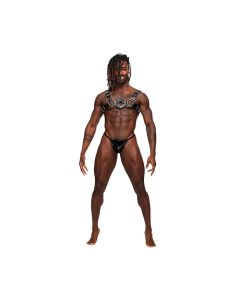Libra PU Leather Chest Harness Black O/S
