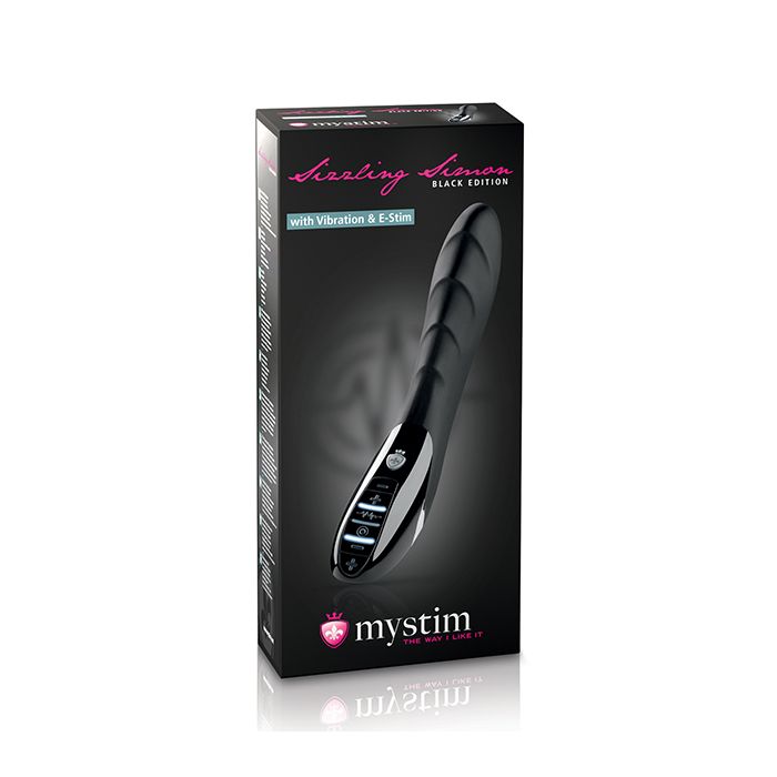 Mystim Sizzling Simon eStim Vibrator Black Edition - Black