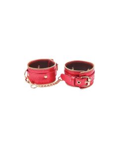 Nobu Fetish Handcuffs - Red/Gold