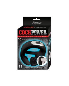 Cockpower Scrotum Hugger Cock Ring - Black