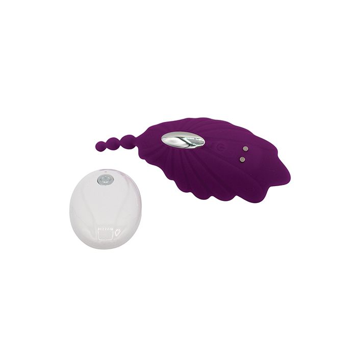 Natalie's Toy Box Shell Yeah! Remote Controlled Wearable Panty Vibrator - Purple