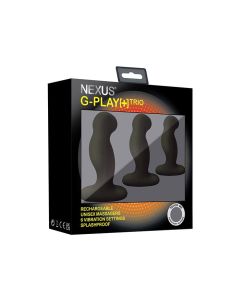 Nexus G Play Trio Rechargeable Massagers - Black