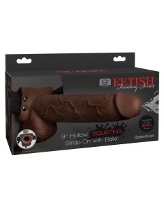 Fetish Fantasy Series Hollow Squirting Strap On w/Balls