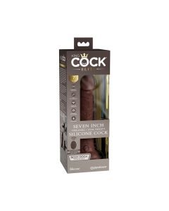 King Cock Elite Dual Density Vibrating Silicone Cock w/Remote