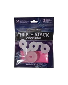 Perfect Fit Triple Donut Ring - Clear