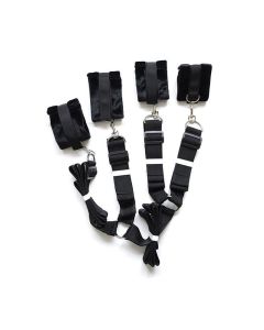 Plesur Fuzzy Bedroom Bondage Kit - Black