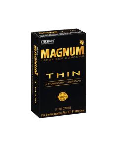 Trojan Magnum Thin Condom - Pack of 12