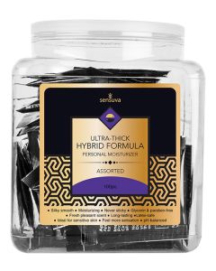 Sensuva Ultra Thick Hybrid Personal Moisturizer - Asst. Tub of 100