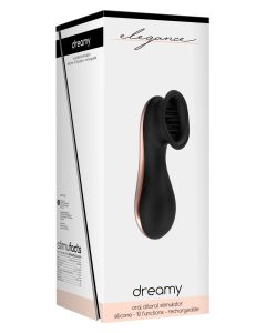 Shots Elegance Dreamy Oral Clitoral Stimulator - 10 Speed Black