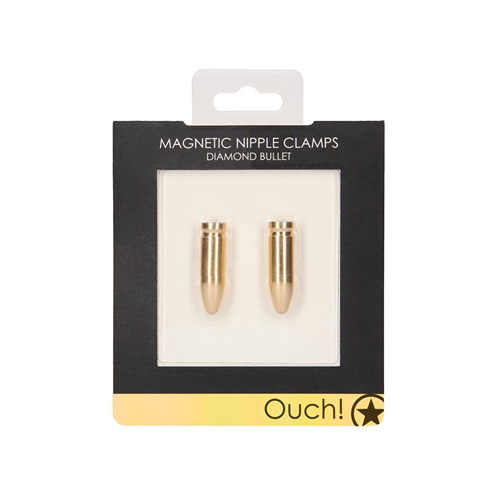 Shots Ouch Bullet Magnetic Nipple Clamps