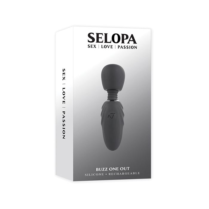 Selopa Buzz One Out Mini Wand - Black