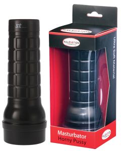 MALESATION Horny Pussy Masturbator Black Case - Ivory