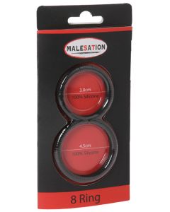 MALESATION Figure 8 Cock Ring - Black