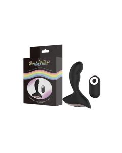 Gender Fluid Rumble Anal Vibe w/Remote - Black