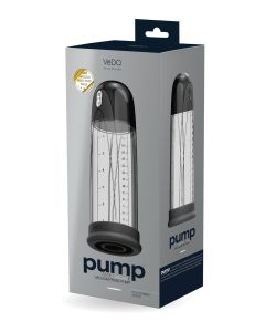 VeDO Pump Rechargeable Vacuum Penis Pump - Just Black