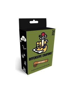 Wood Rocket Offensive Crayons Pot Pac