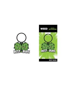 Wood Rocket Weed Best Buds Keychain - Green