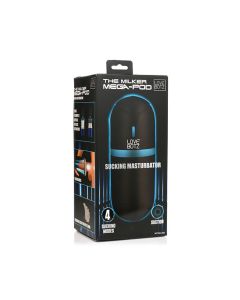 LoveBotz The Milker Mega-Pod Sucking Masturbator - Black/Clear