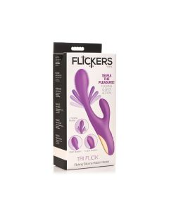 Inmi Tri-Flick Flicking Rabbit Vibrator - Purple