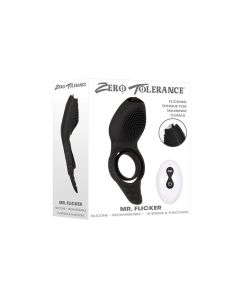 Zero Tolerance Mr. Flicker Vibrating Cock Ring - Black