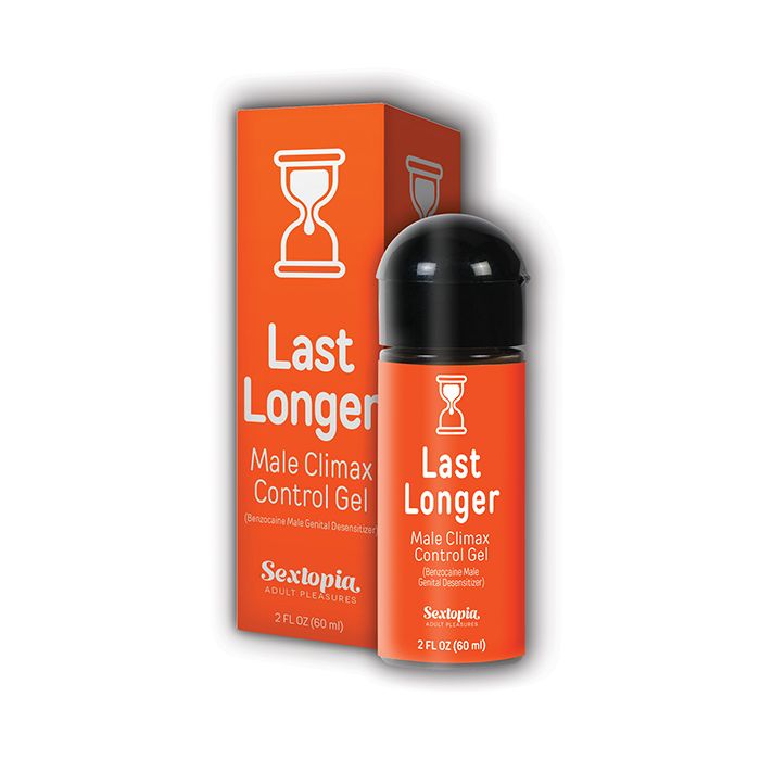 Sextopia Last Longer Male Climax Control Gel - 2 oz Bottle